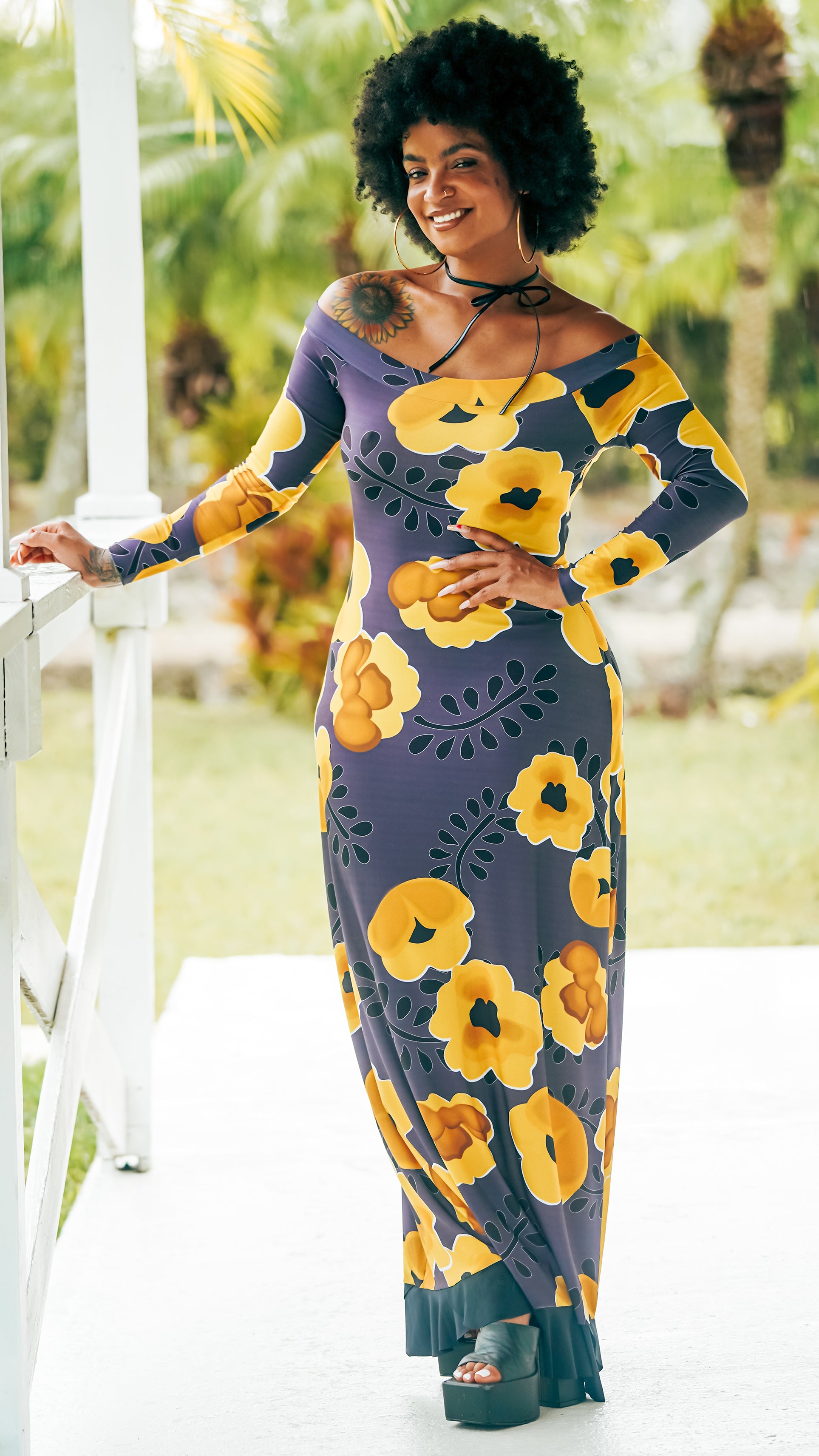flyaway maxi dress Jessica London Women's Plus Size Georgette Flyaway Maxi Dress